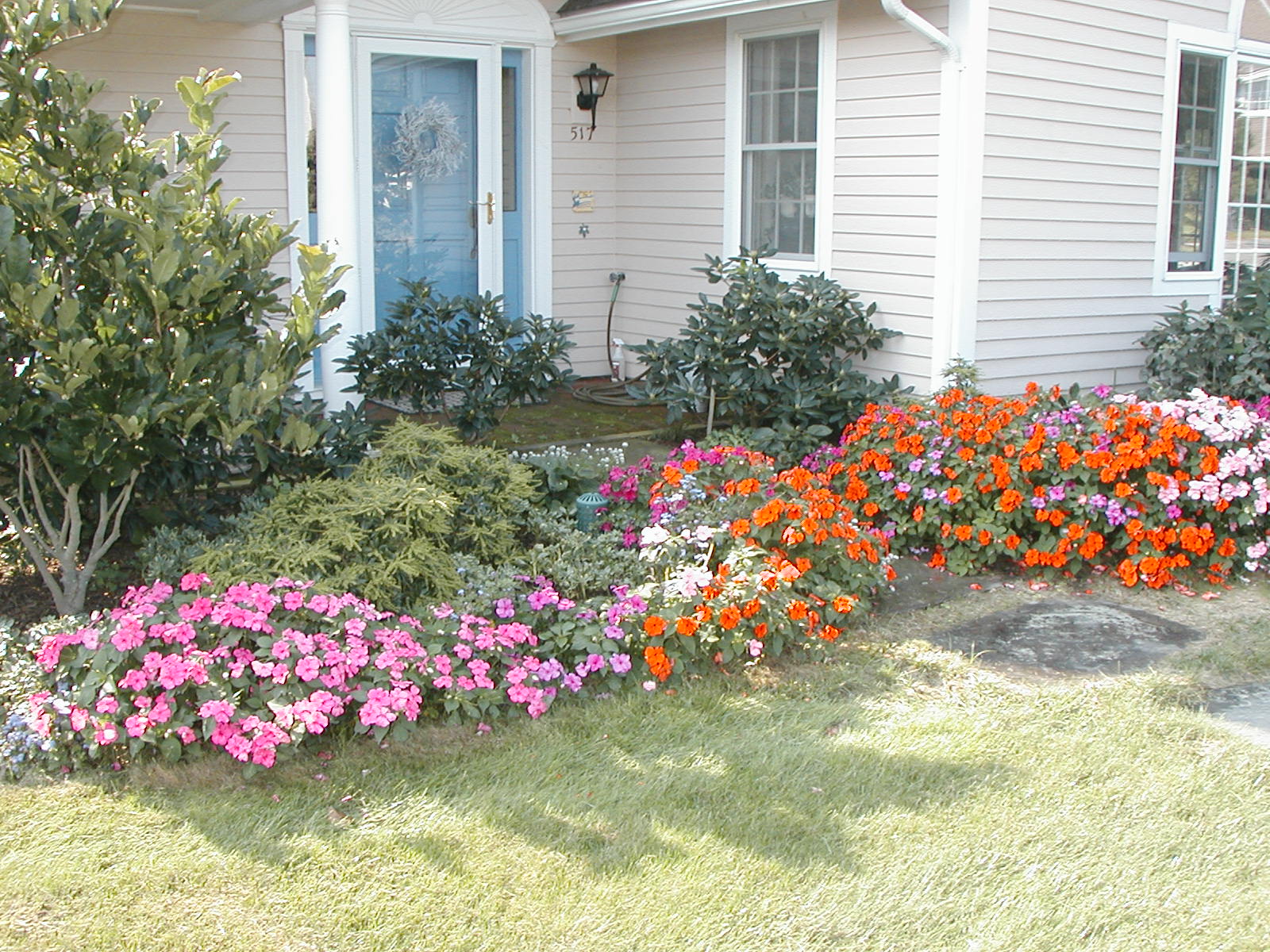 Photo of Condo with Beautiful Flowers.